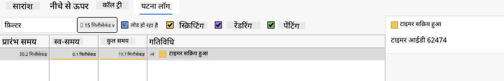 Edge इवेंट लॉग