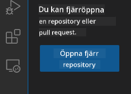 Öppna fjärrrepository