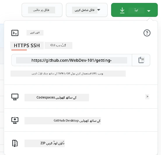 ریپو کو لوکل کاپی کریں