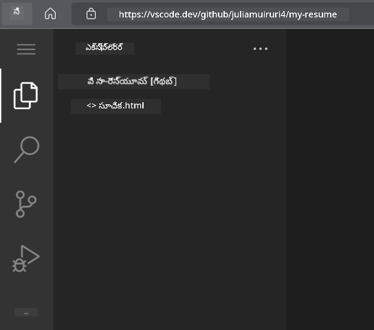 Project loaded in VSCode.dev