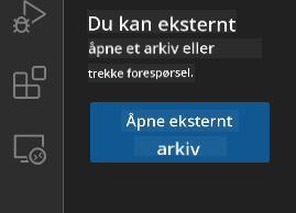 Åpne eksternt repositorium