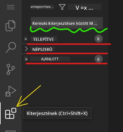 Bővítmények megtekintése