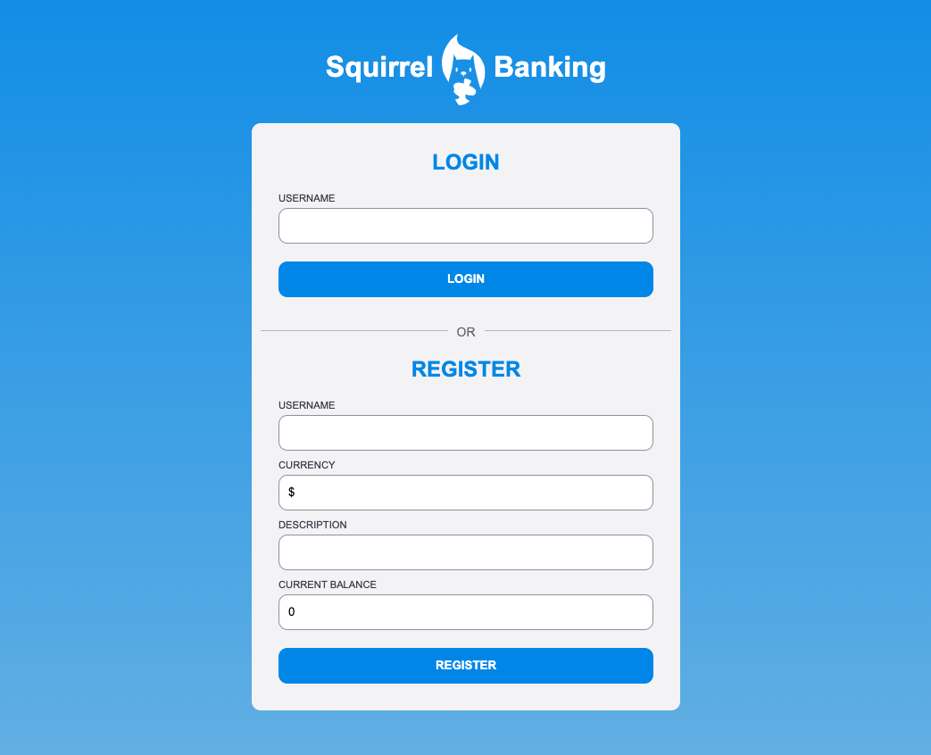 Screenshot of the login page after adding CSS styles