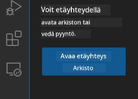 Avaa etärepositorio