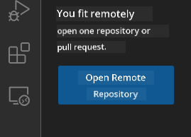 Open remote repository