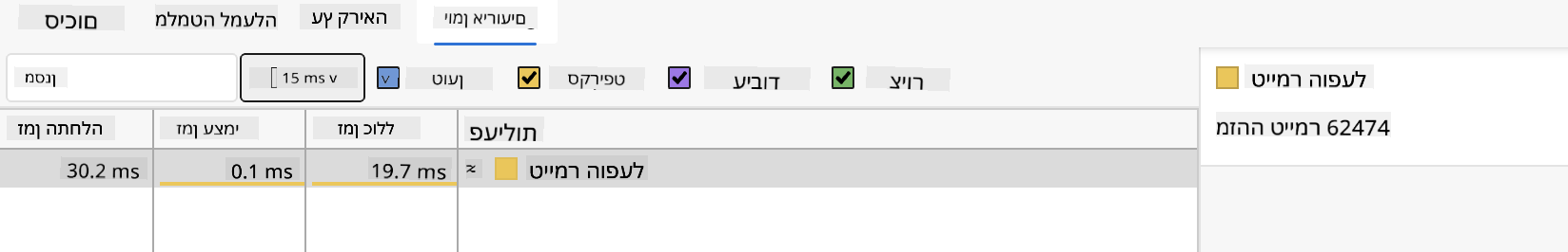 יומן אירועים Edge