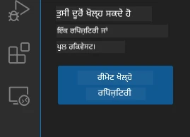 Open remote repository