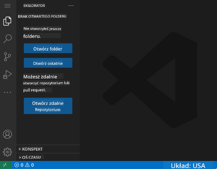 Domyślny VSCode.dev