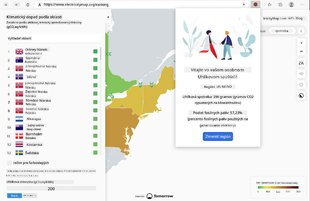 screenshot rozšírenia