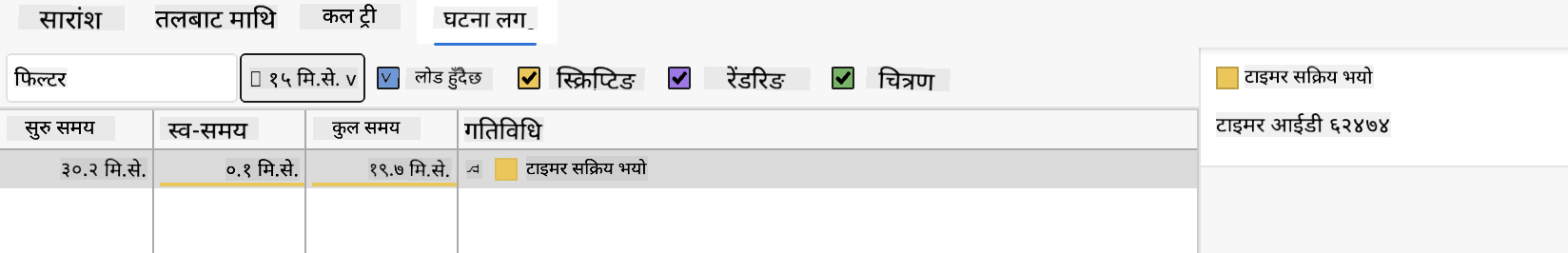 Edge इभेन्ट लग