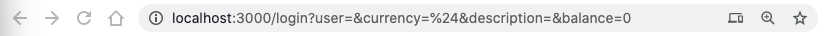 Kuvakaappaus selaimen URL-osoitteen muutoksesta Rekisteröidy-painikkeen klikkauksen jälkeen
