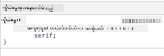 inherited font