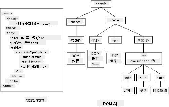 DOM 树表示