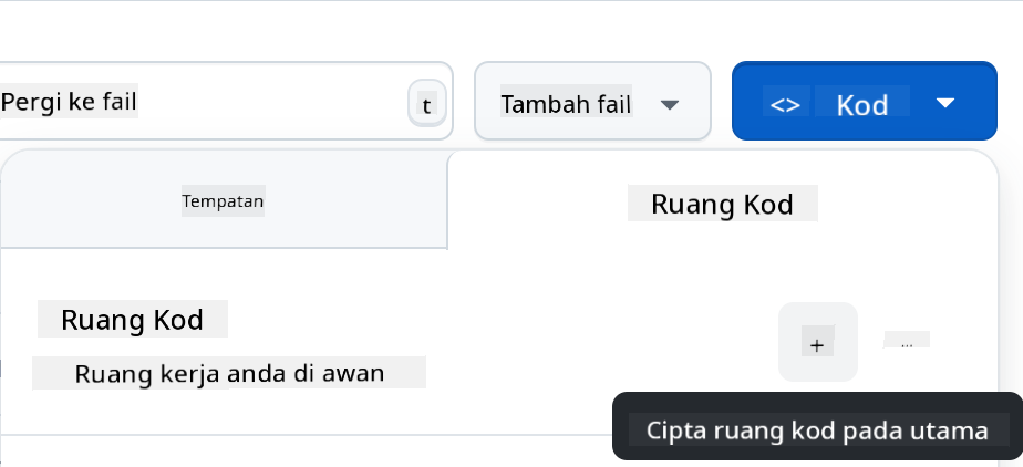 Cipta codespace