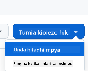 Unda kutoka kwa kiolezo