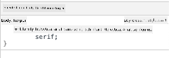 geerbte Schriftart