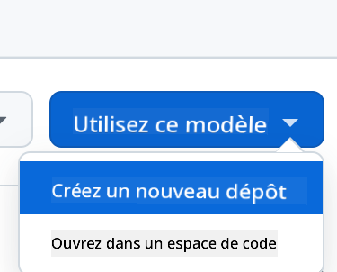 Créer à partir d'un modèle