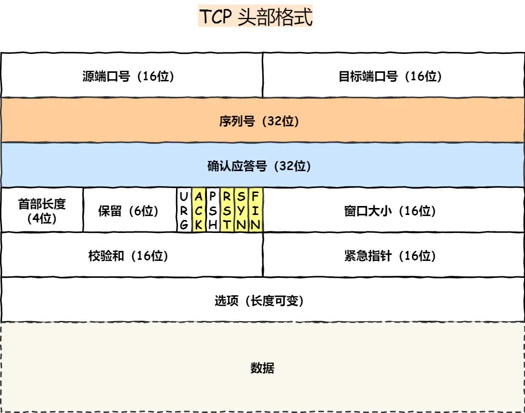 TCP头部格式