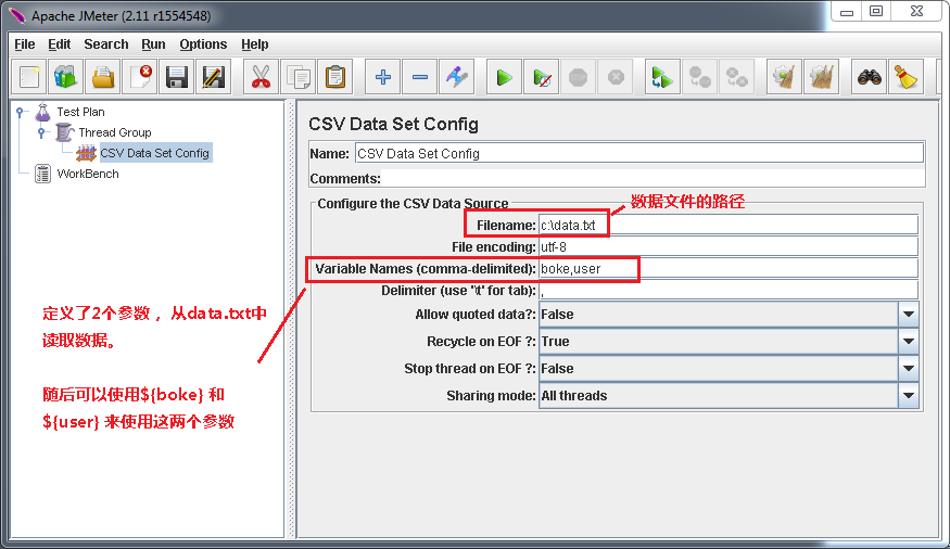 Junit-CSV-Data-Set-Config-Set