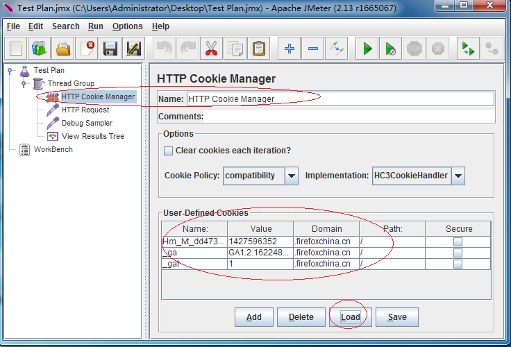 Junit-Http-Cookie-Manager-Config