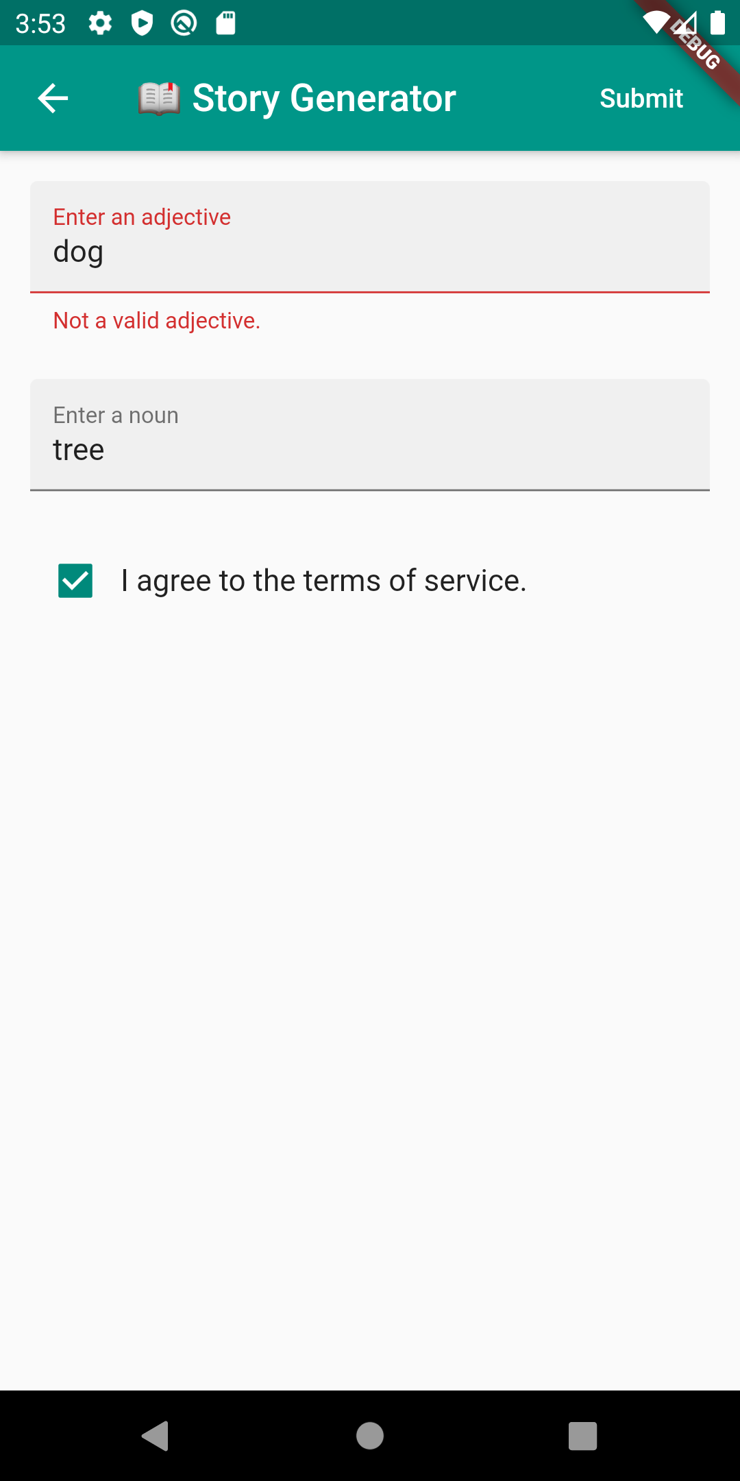 Form App screenshot