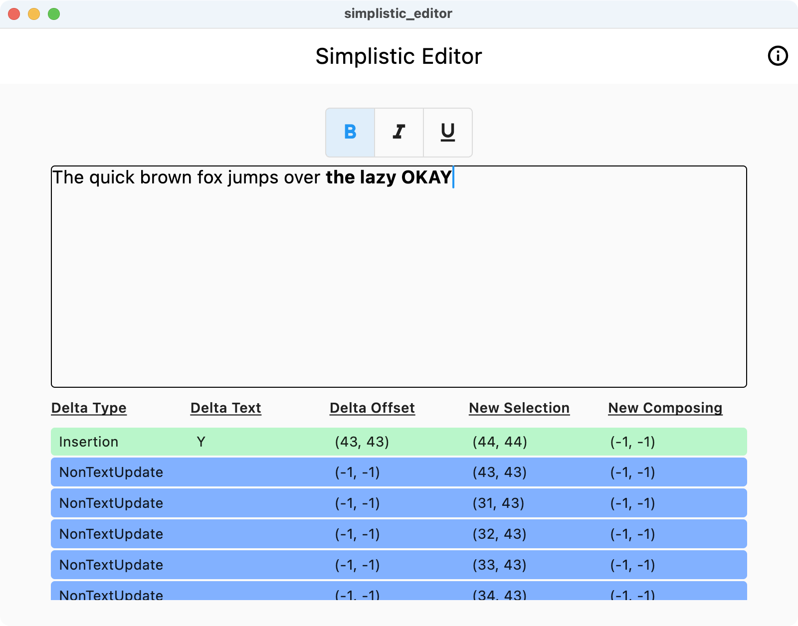 Advanced text editing with activity