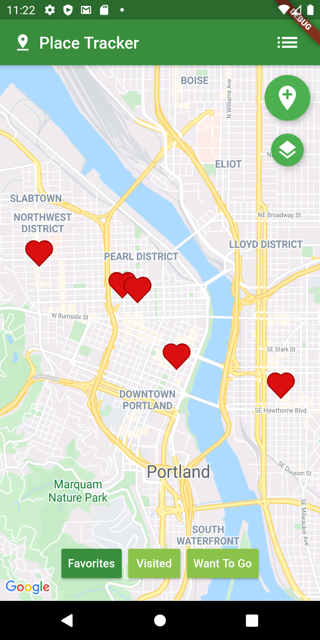 Place Tracker screenshot